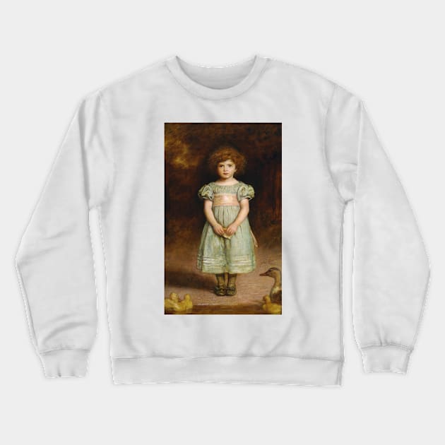 Ducklings by John Everett Millais Crewneck Sweatshirt by Classic Art Stall